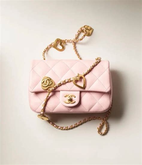 chanel bag with heart chain|chanel heart shaped bag.